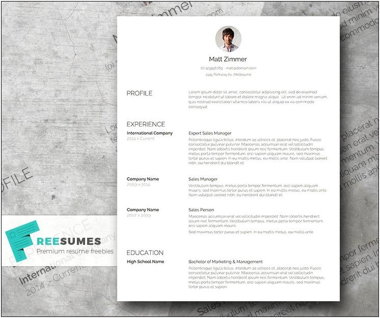 Free Resume Templates Download N Save