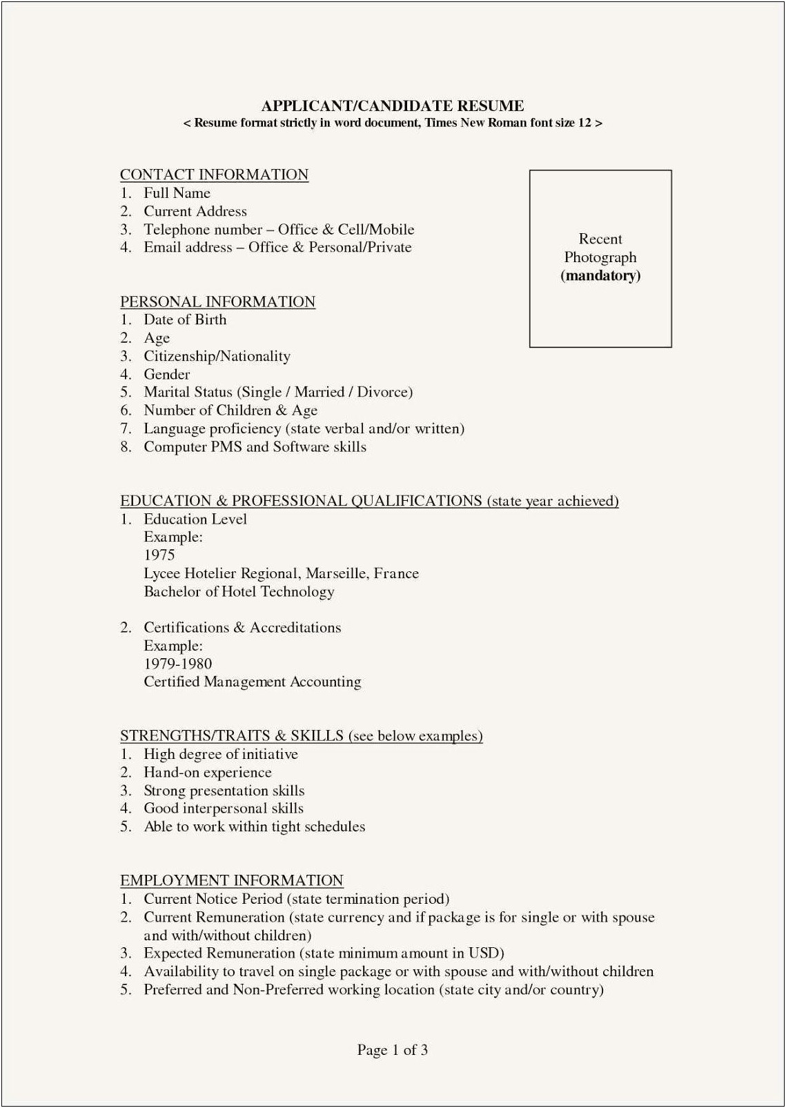 Free Resume Templates For Microsoft Wordpad