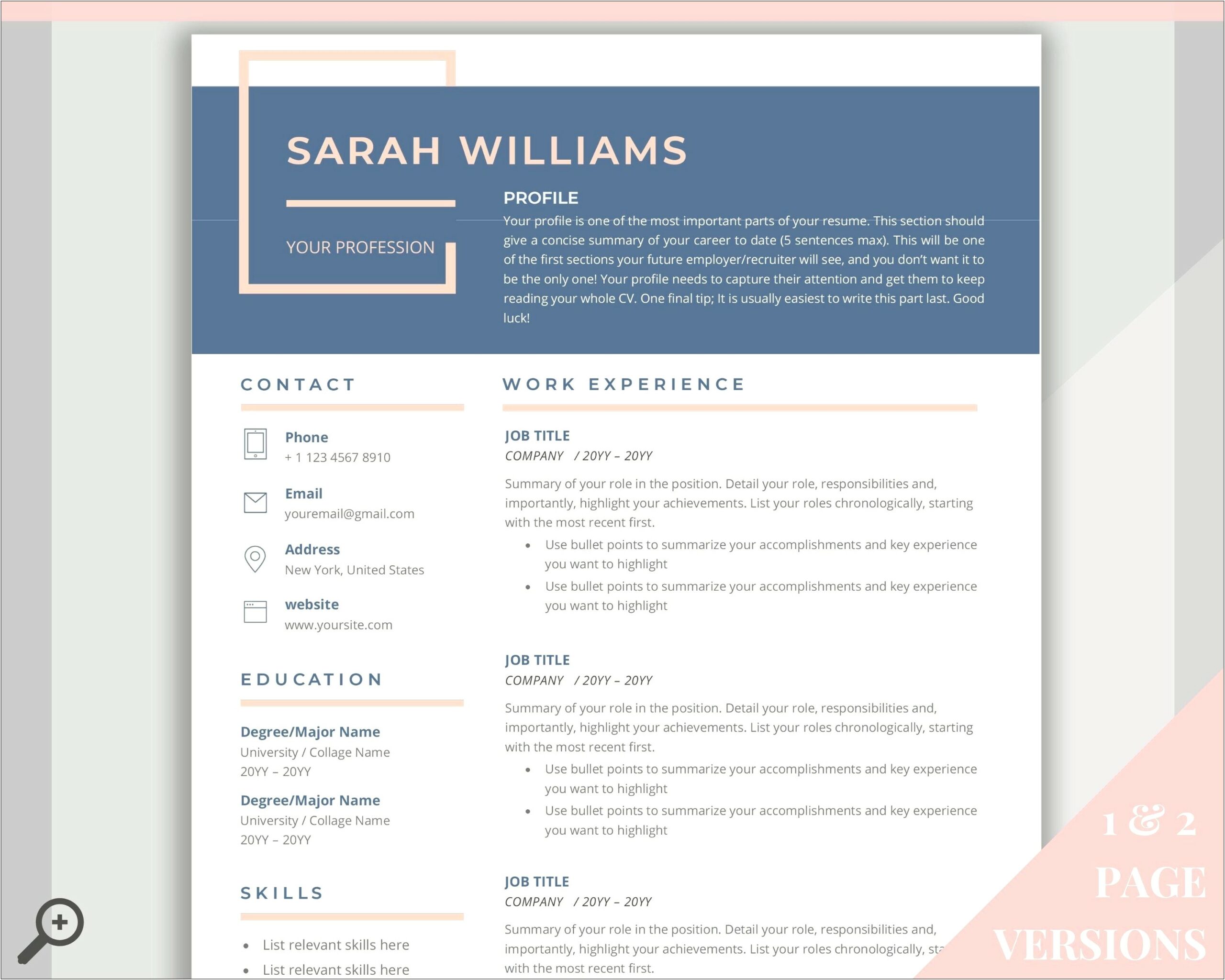 Free Resume Templates Microsoft Word Creative