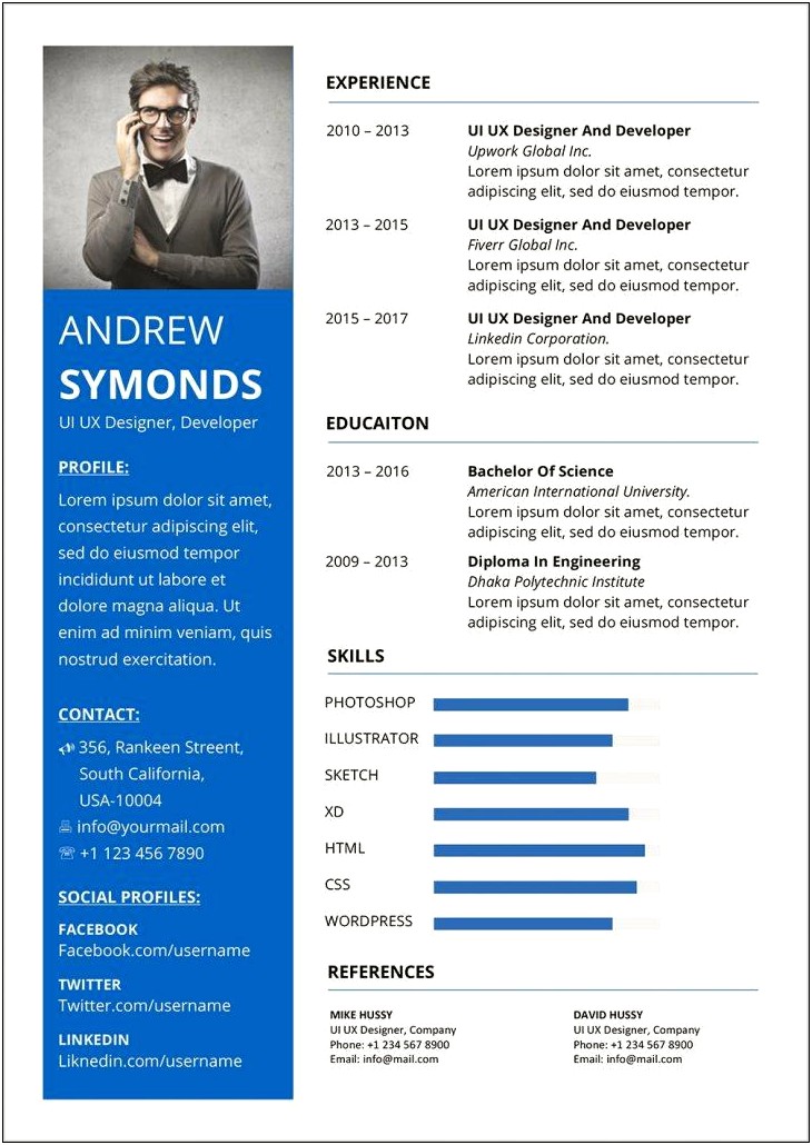 Free Resume Templates Microsoft Word Docx