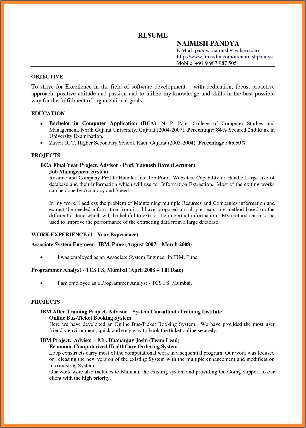 Free Resume Templates No Creditcard Required