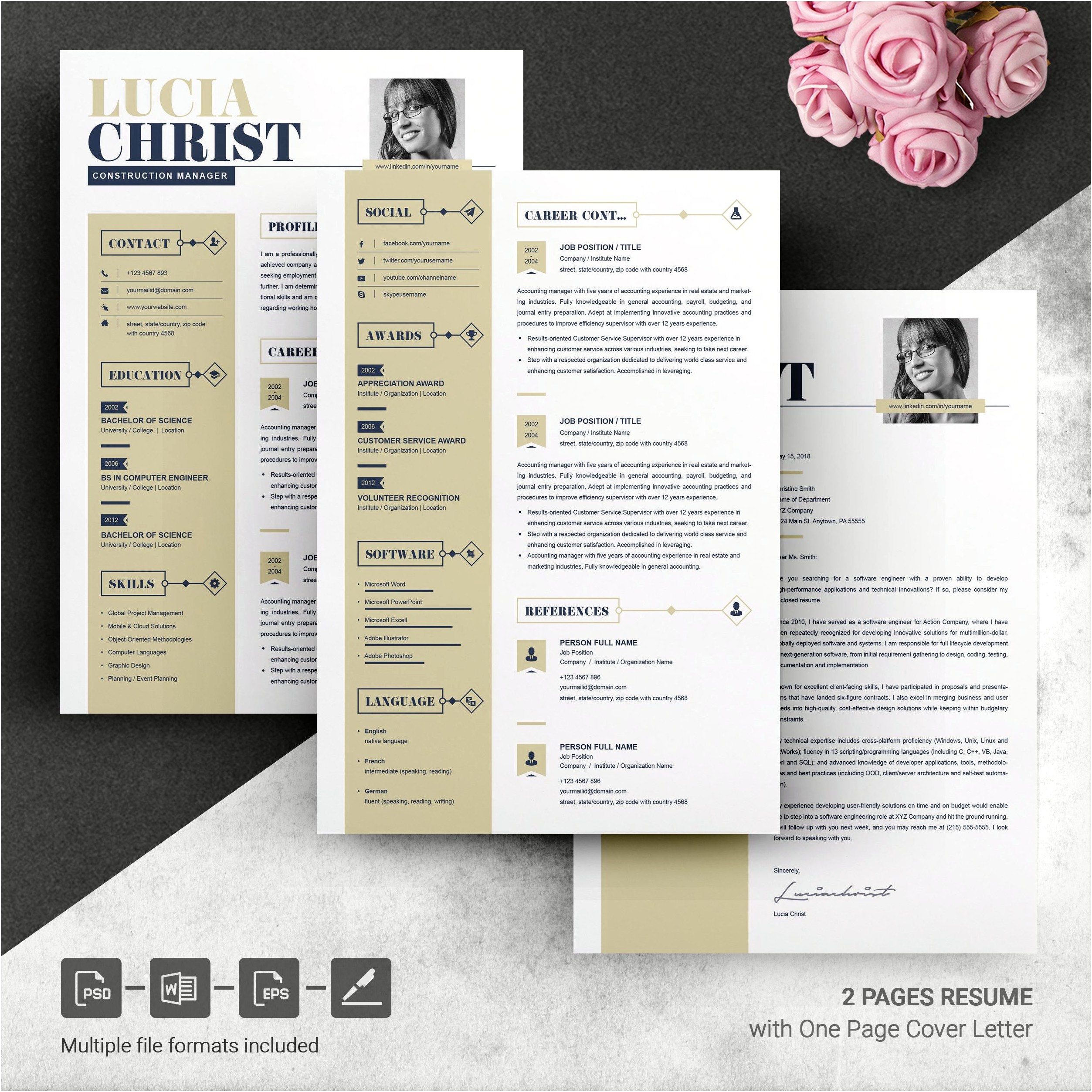 Free Resume Templates With Photo For Word