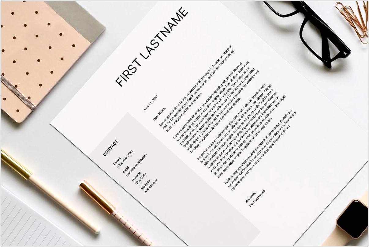 Free Sample Of Cover Page For Resume