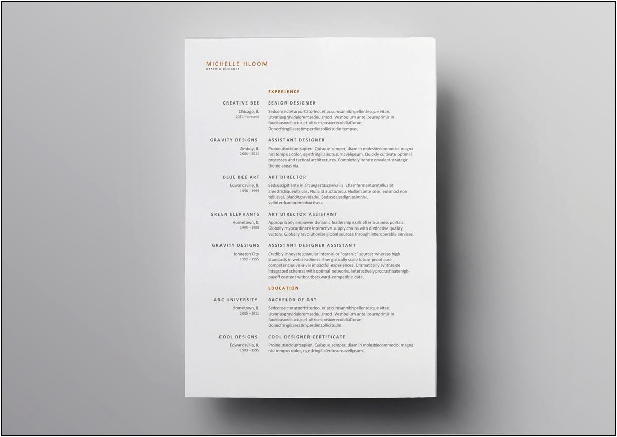 Free Sample Template For Resume Office