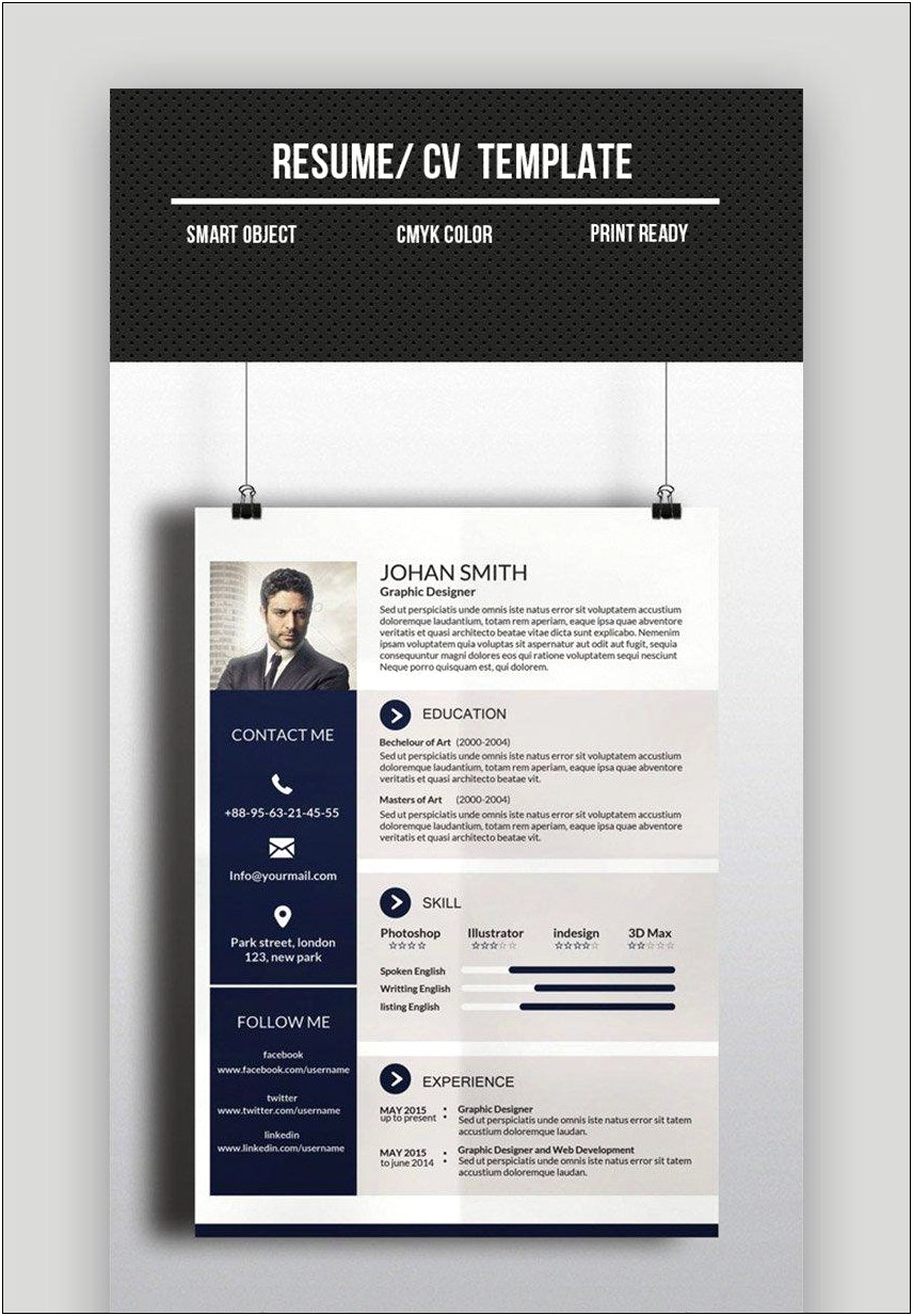 Free Simple One Page Resume Template