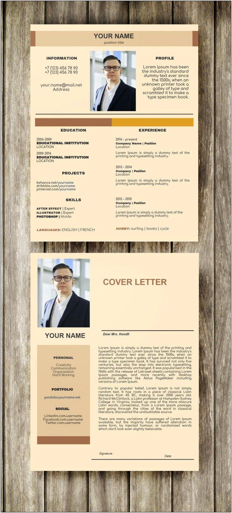 Free Simple Resume Template In Google