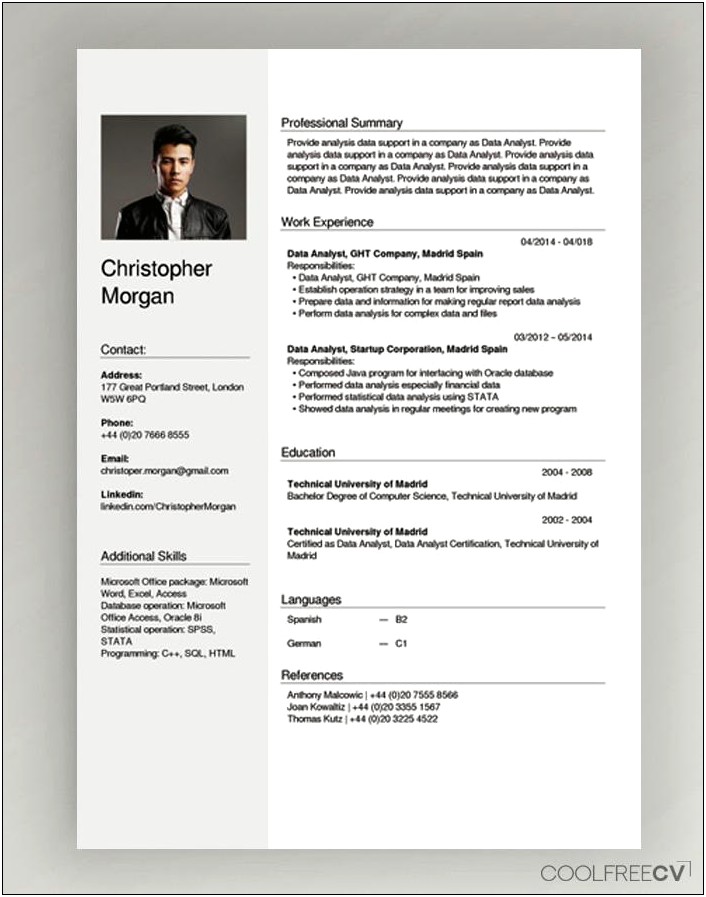 Free Template To Make A Resume