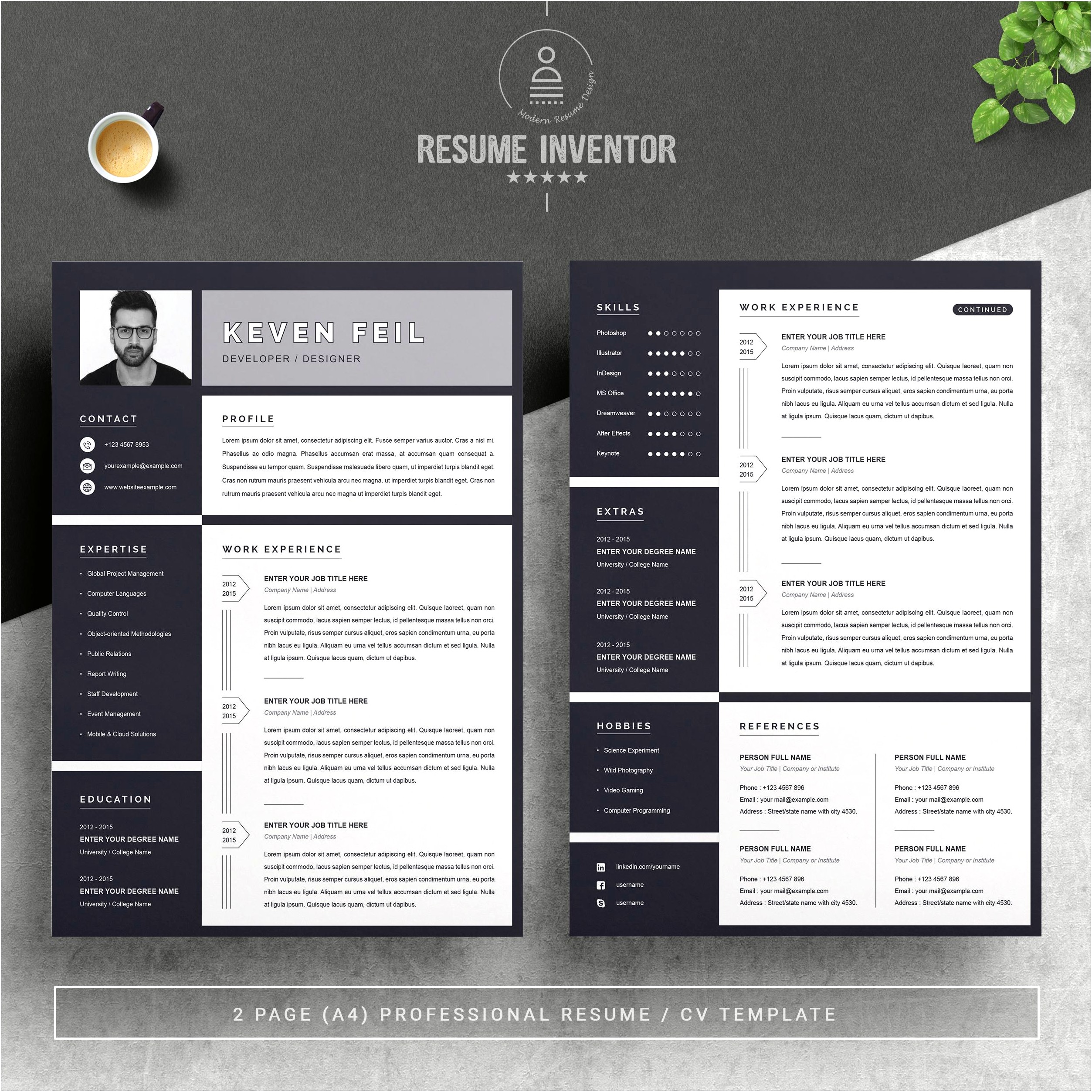 Free Text Templates For Resume Download