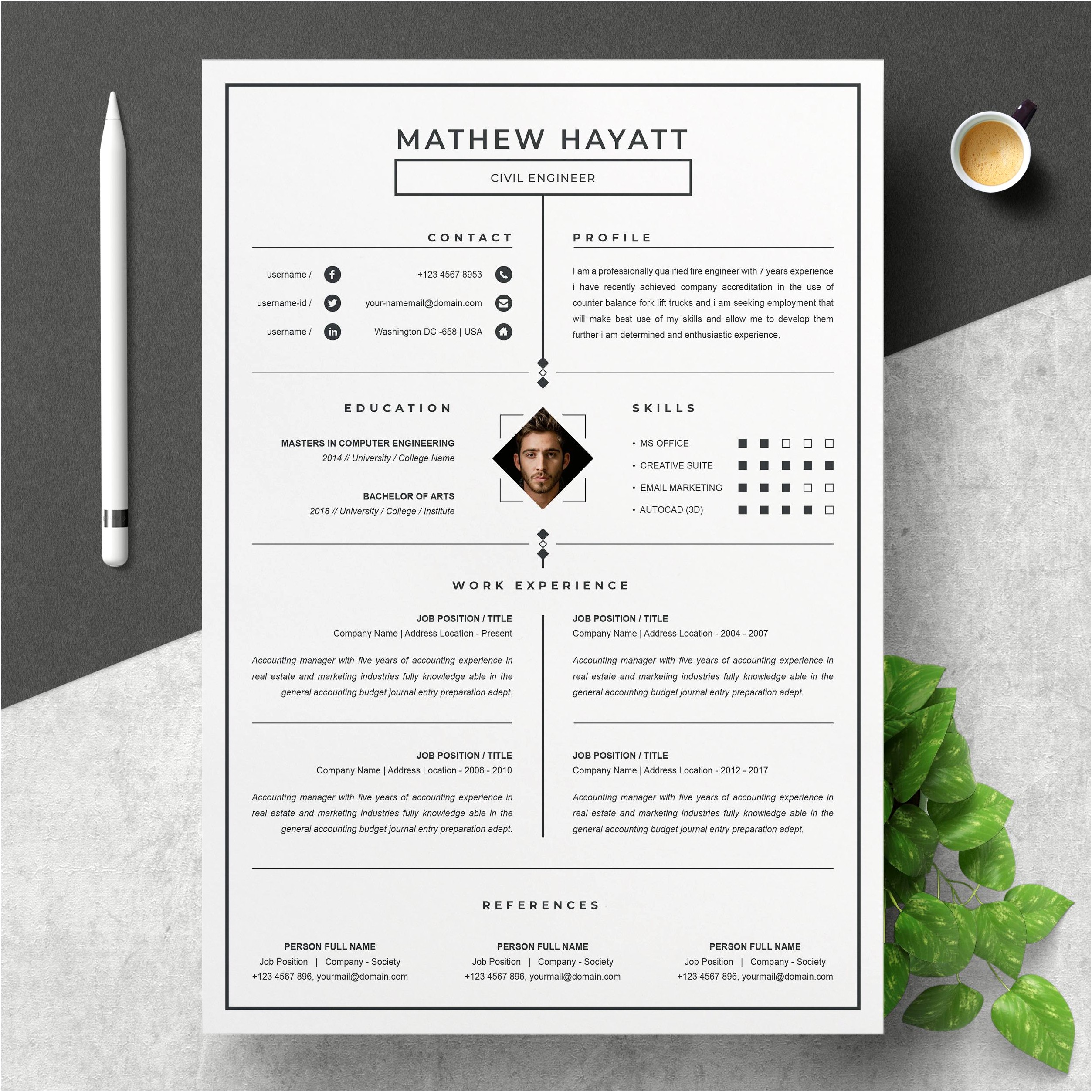Free Word 2007 Resume Template Downloads