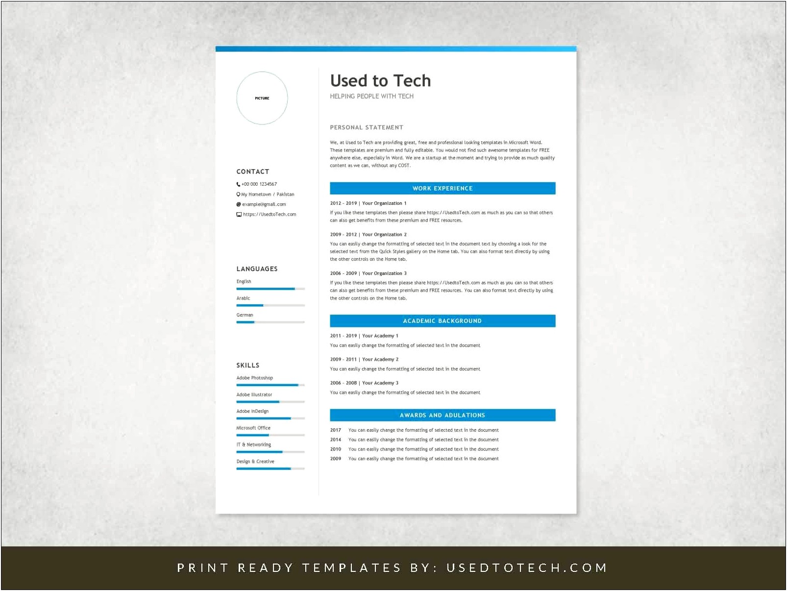 Free Word Doc Resume Templates 2017