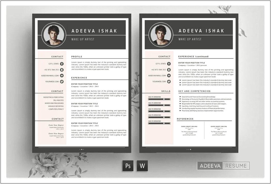 Free Word Resume Templates Four Job