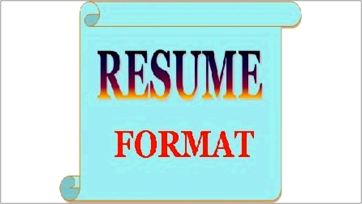 Fresher Resume Format For Bank Job