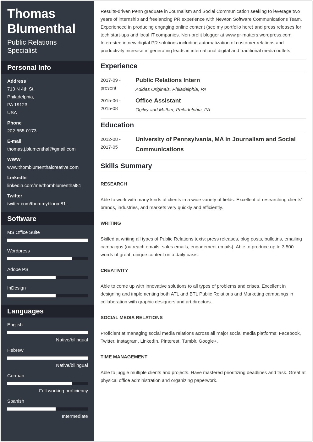 Functional Resume For It Professional Working In Field