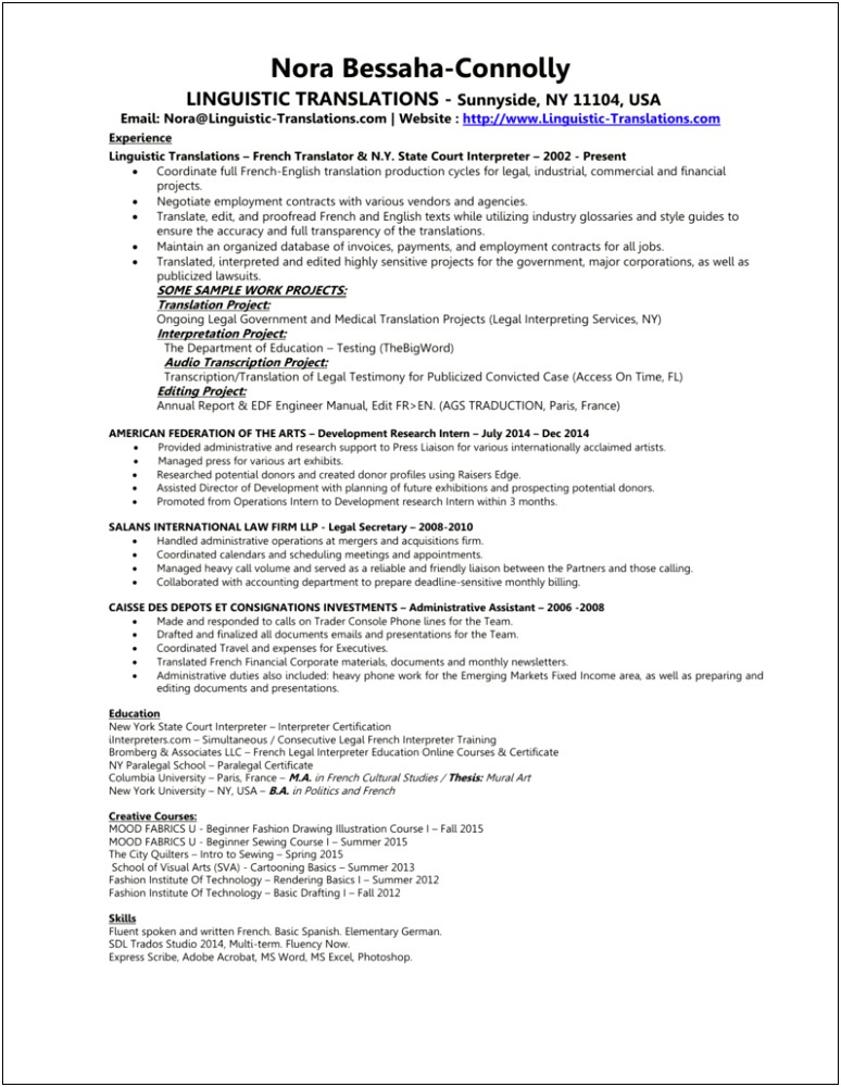 Future Cetification In Law School Resume