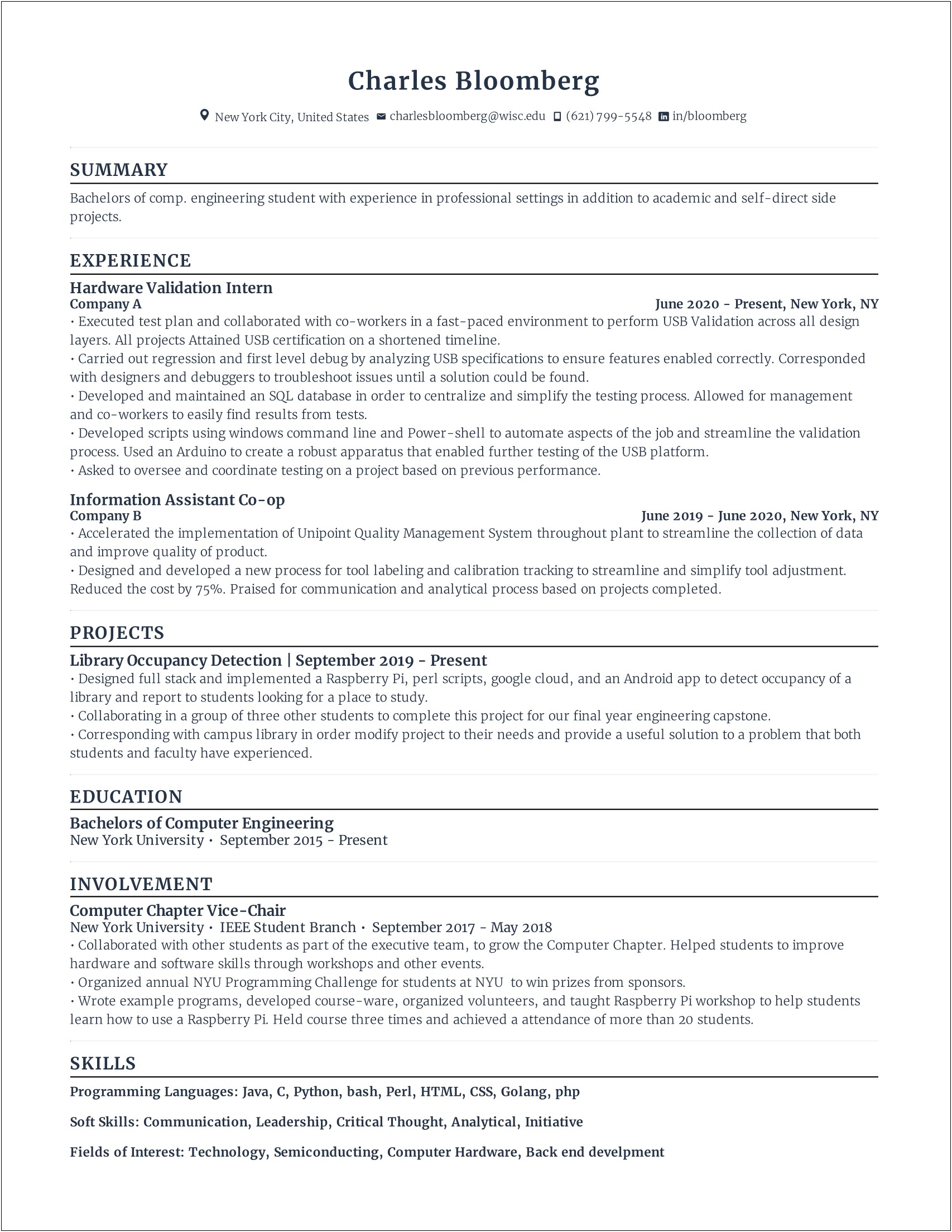 Game Developer Job Description For Resume