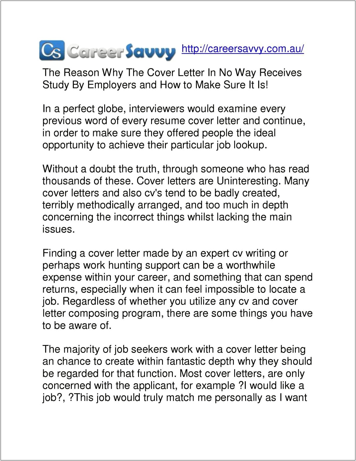 Get Resume And Cover Letter Made