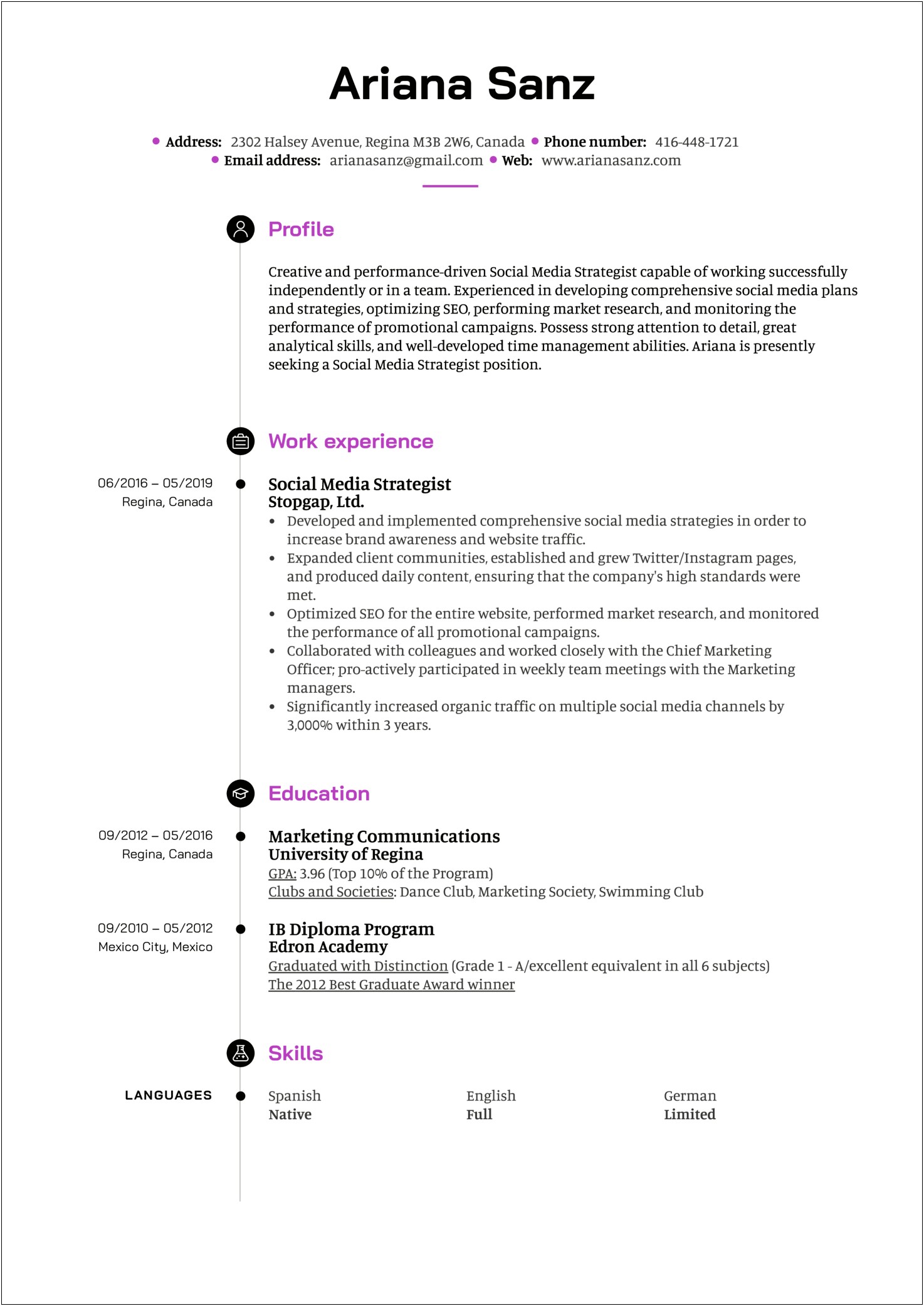 Good About Me Resume Examples Strategist