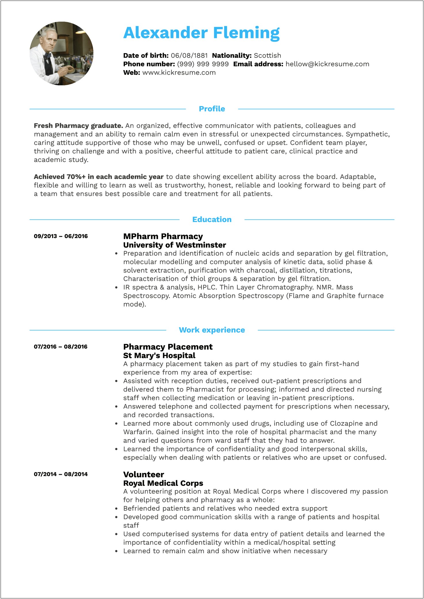 Good Interests For Resume College Freshman