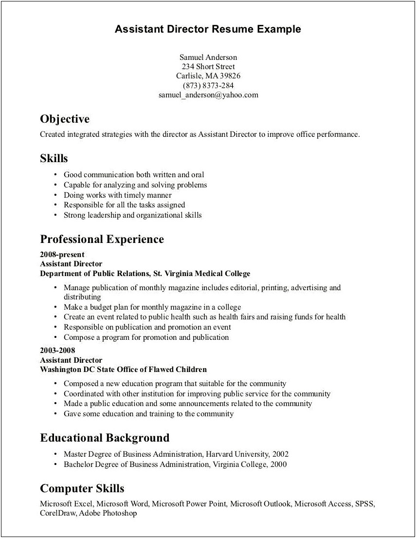 Good Qualification To List On Resume