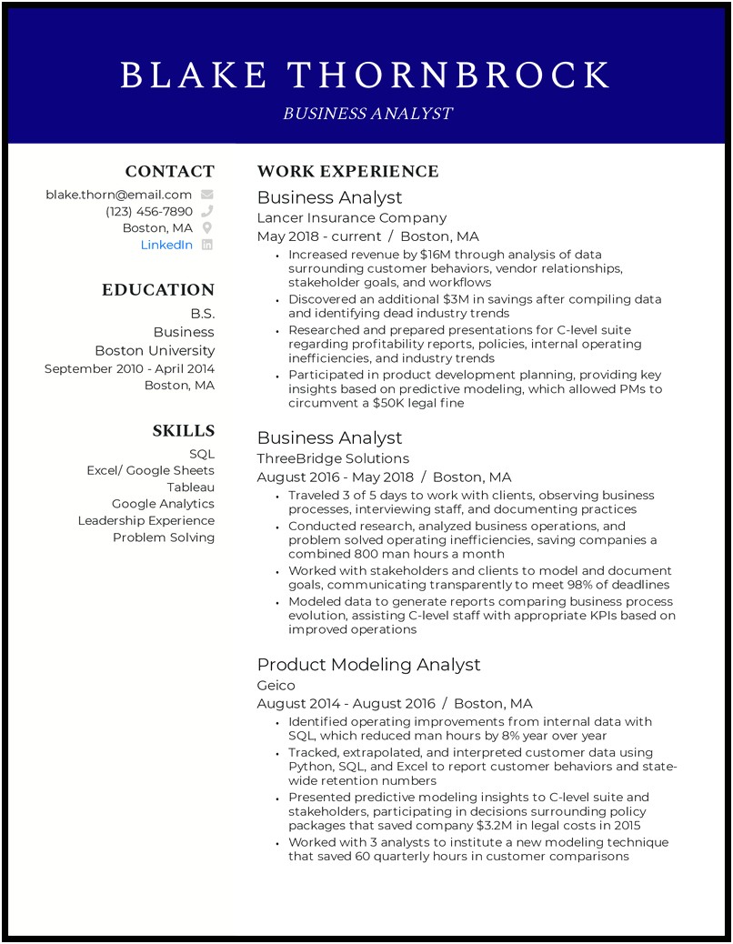 Good Skills To Have On A Business Resume