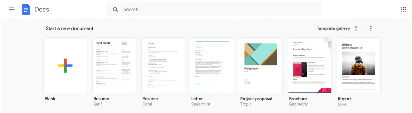 Google Drive Template Resume Print Size Too Snmall