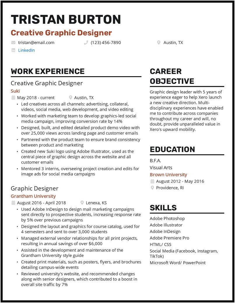 Graphic Design Resume Samples Word Doc