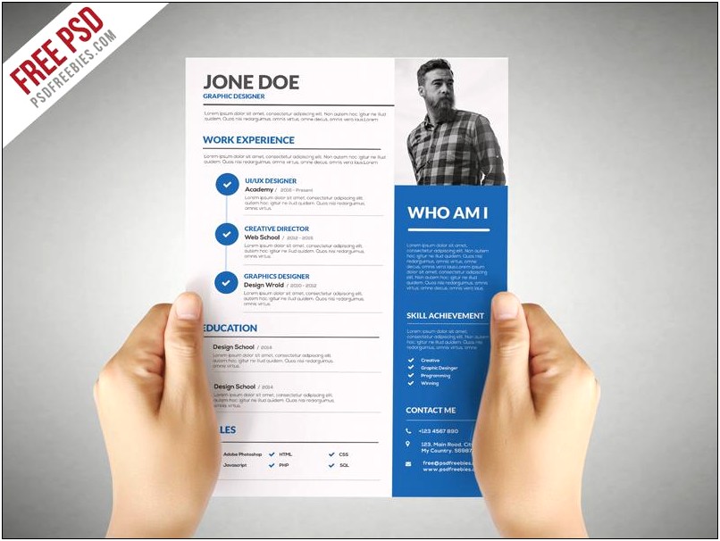 Graphic Design Resume Template Free Download