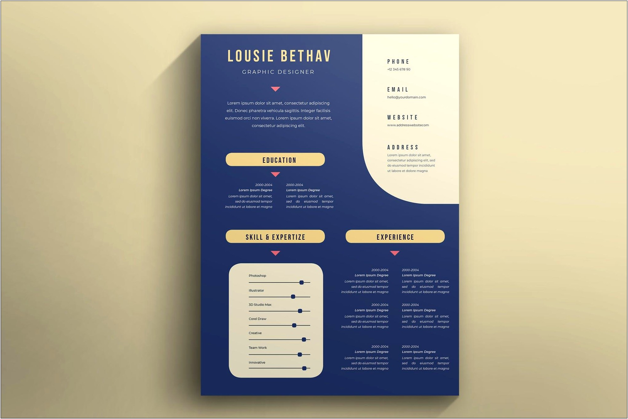 Graphic Designer Resume Word Format Download