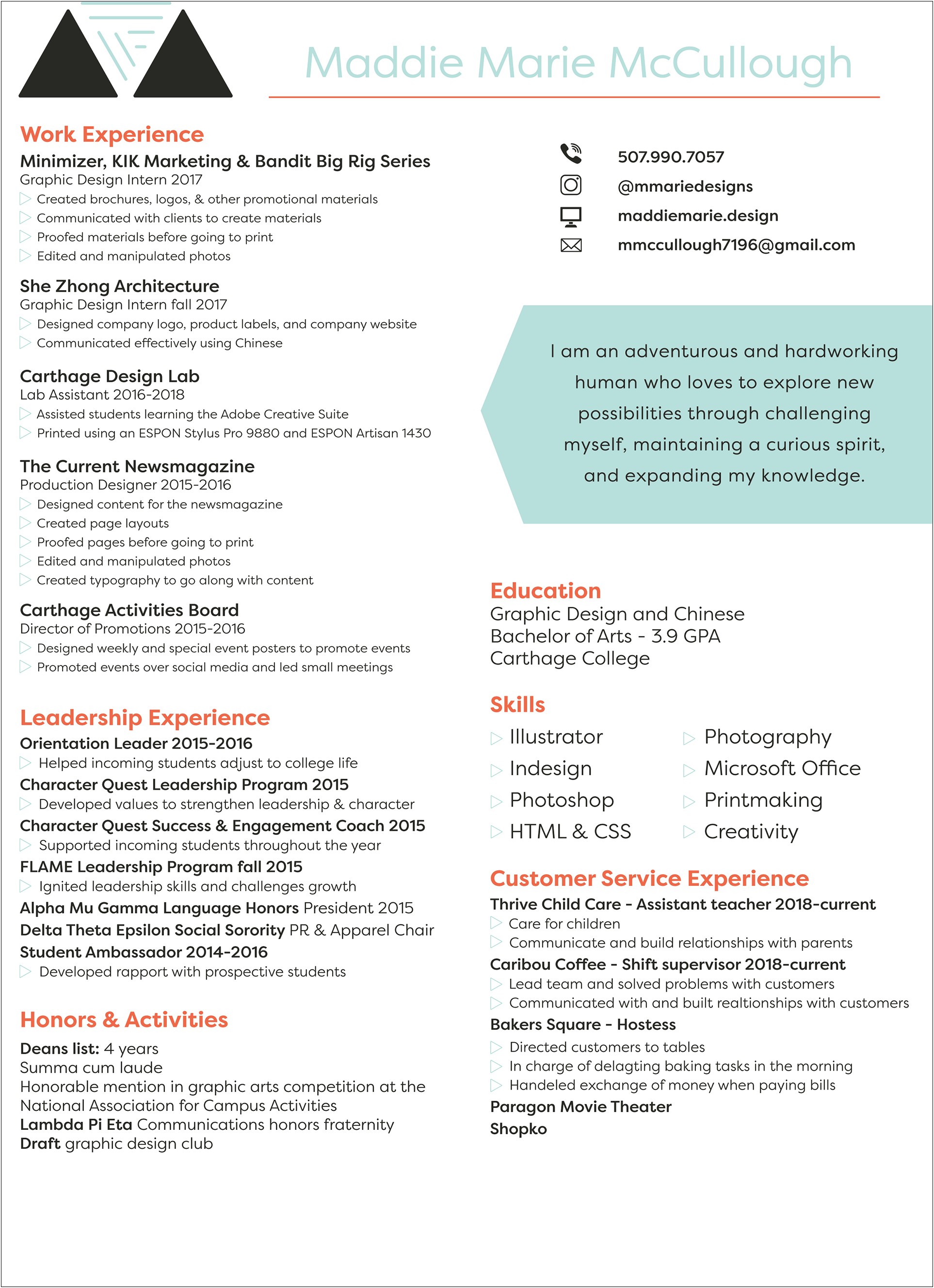 Graphis Design Teacher Skill List For A Resume