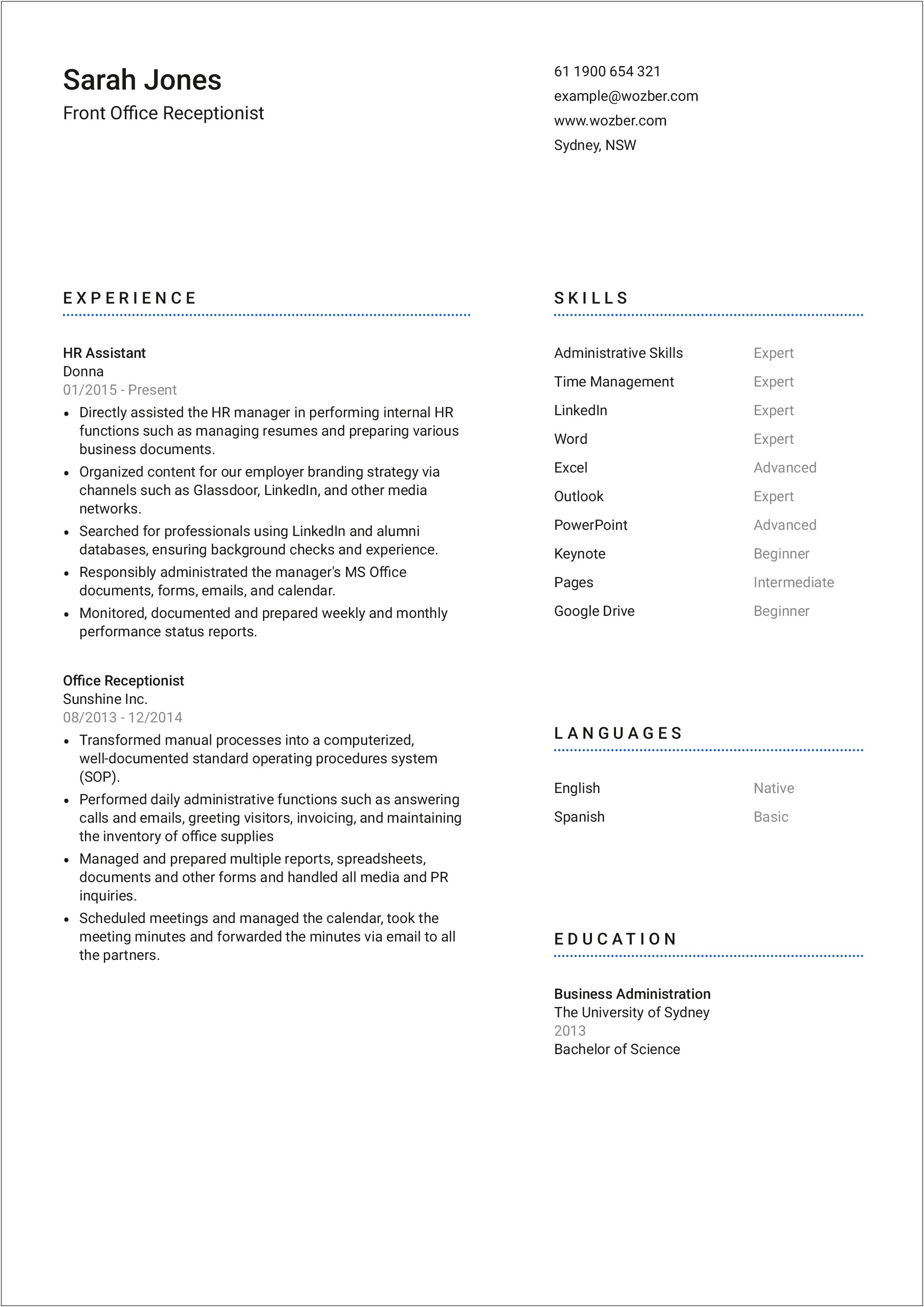 Great Skills To Put On A Business Resume