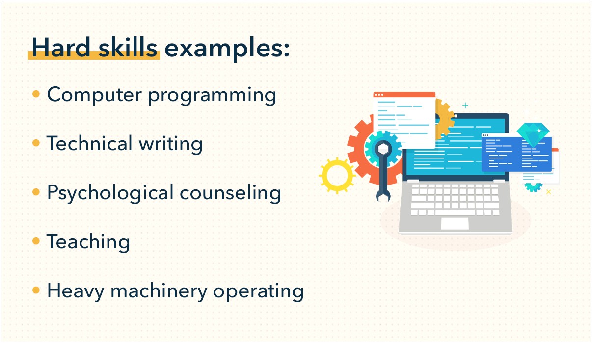 Hard Skills On A Resume Examples