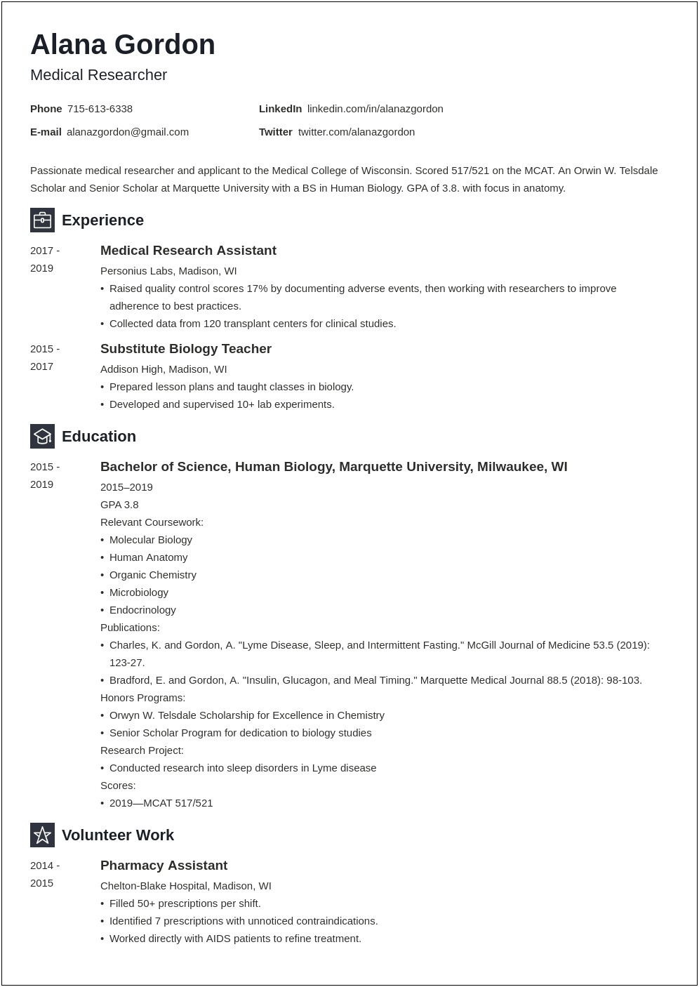 Harvard University Dental School Resume Examples