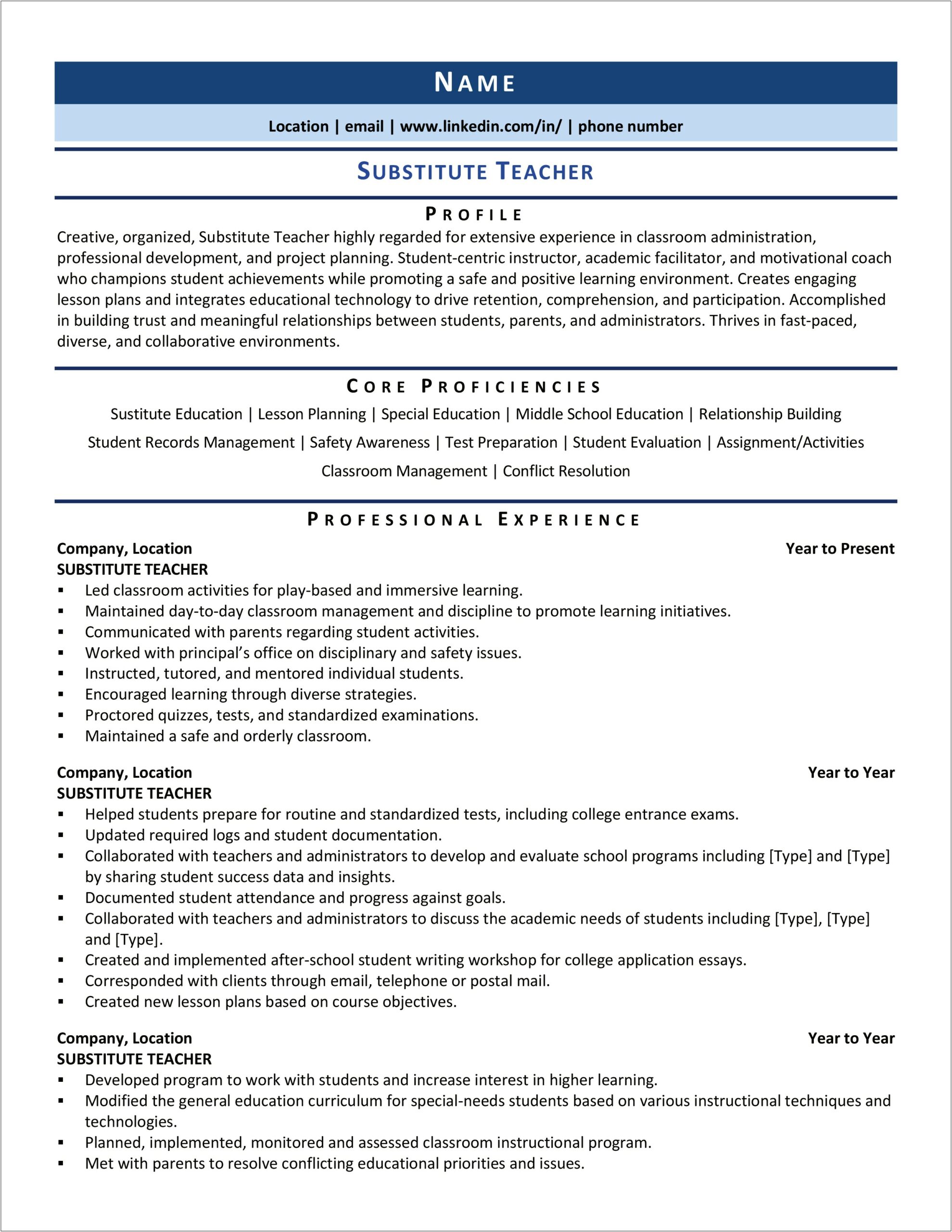 Higher Education Administrator Professional Summary Resume