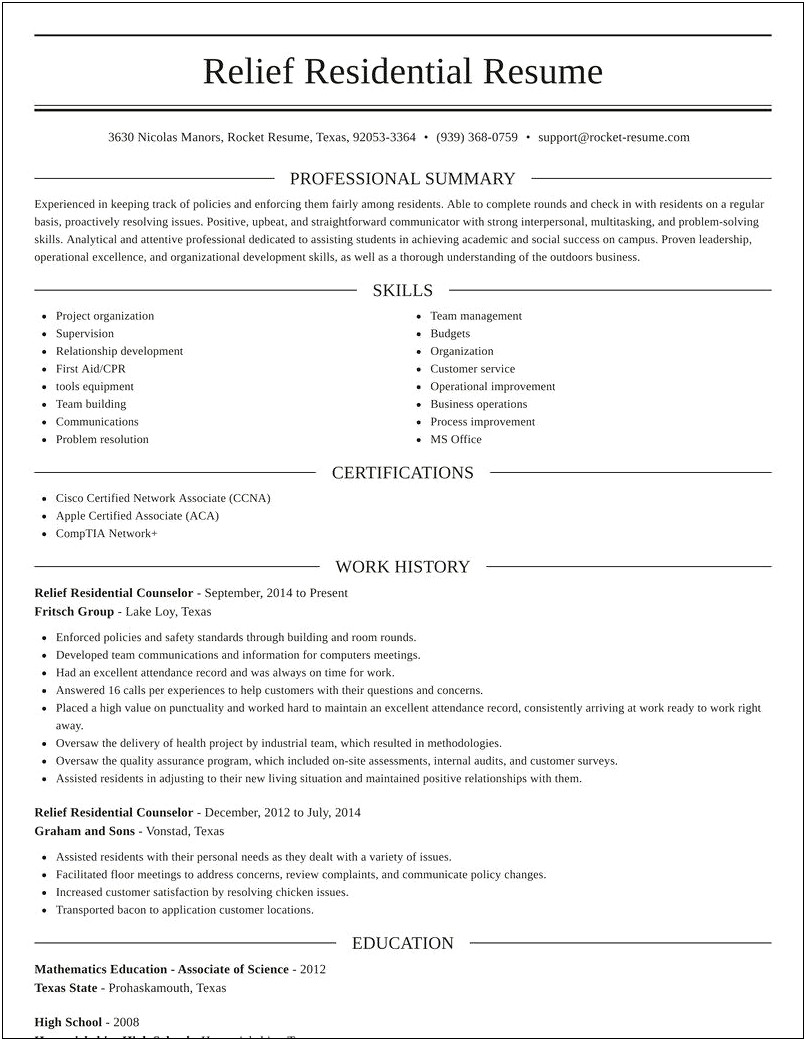 Hiv Counselor Resume With Summary Of Qualifications