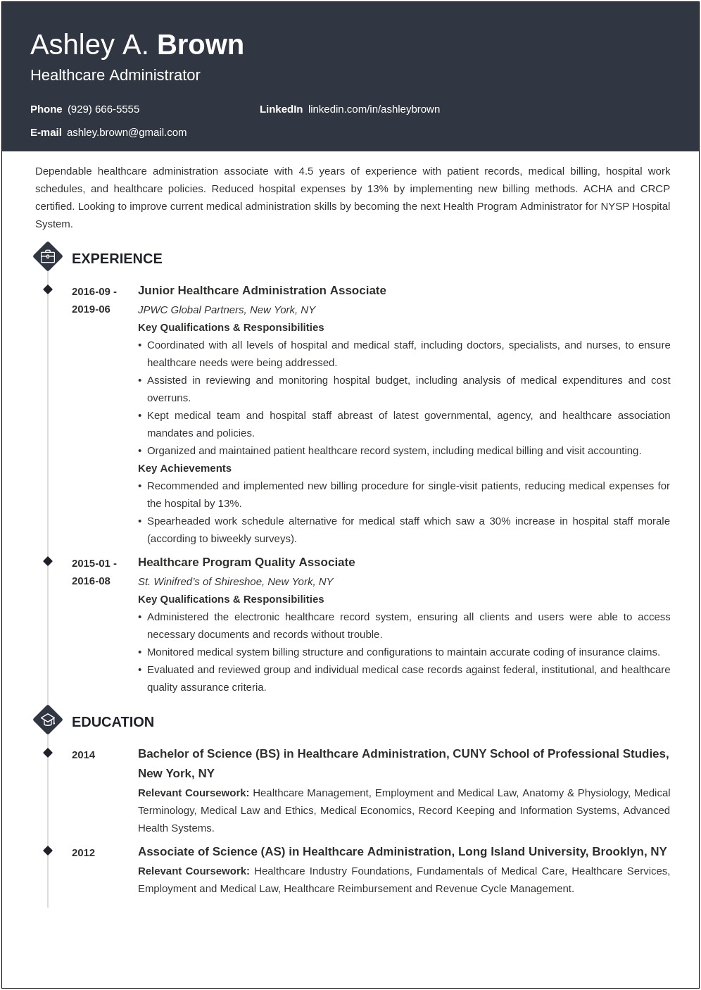 Hospital Career Center Resume Example Word Document