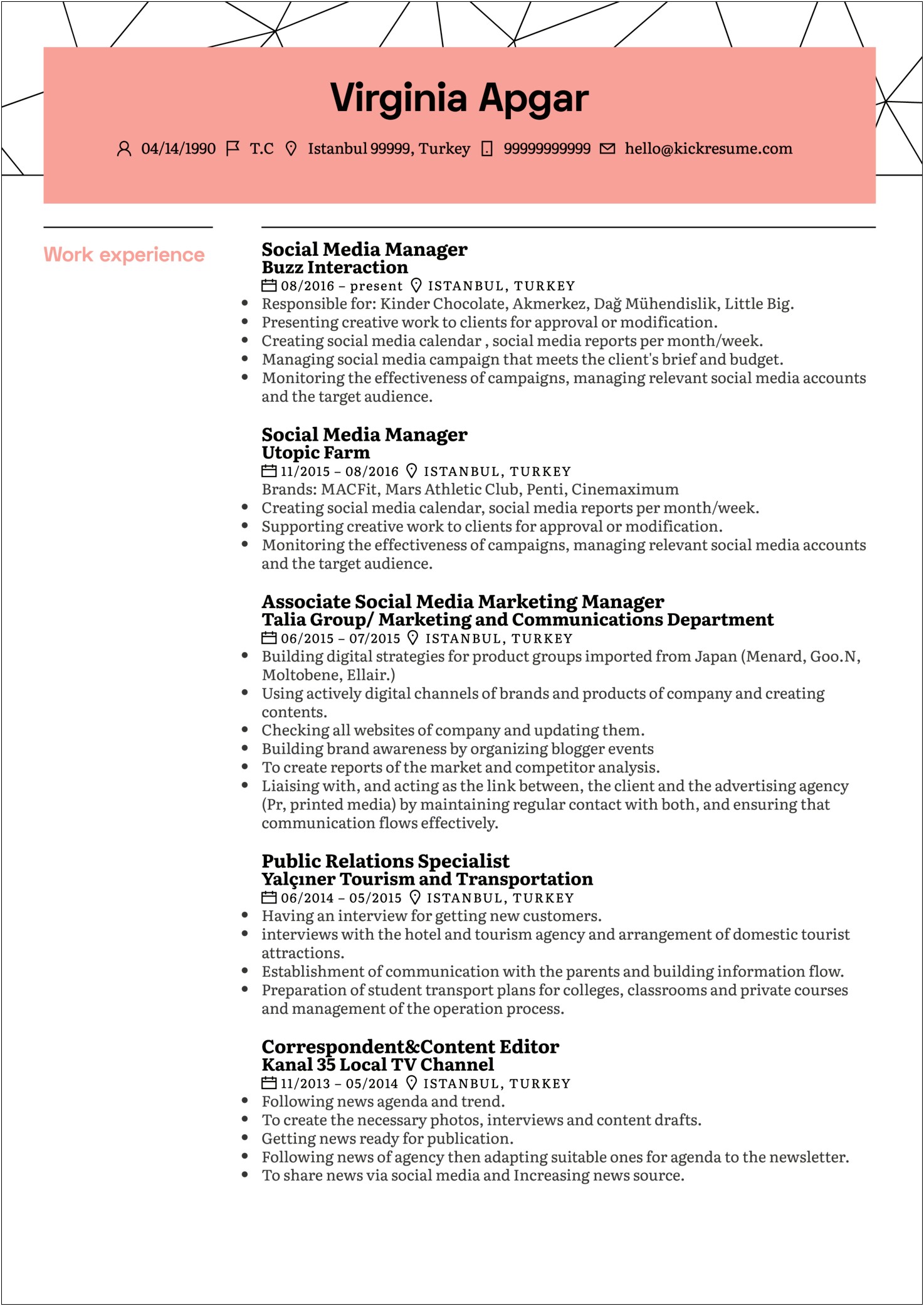 Hotel Front Office Manager Resume Examples