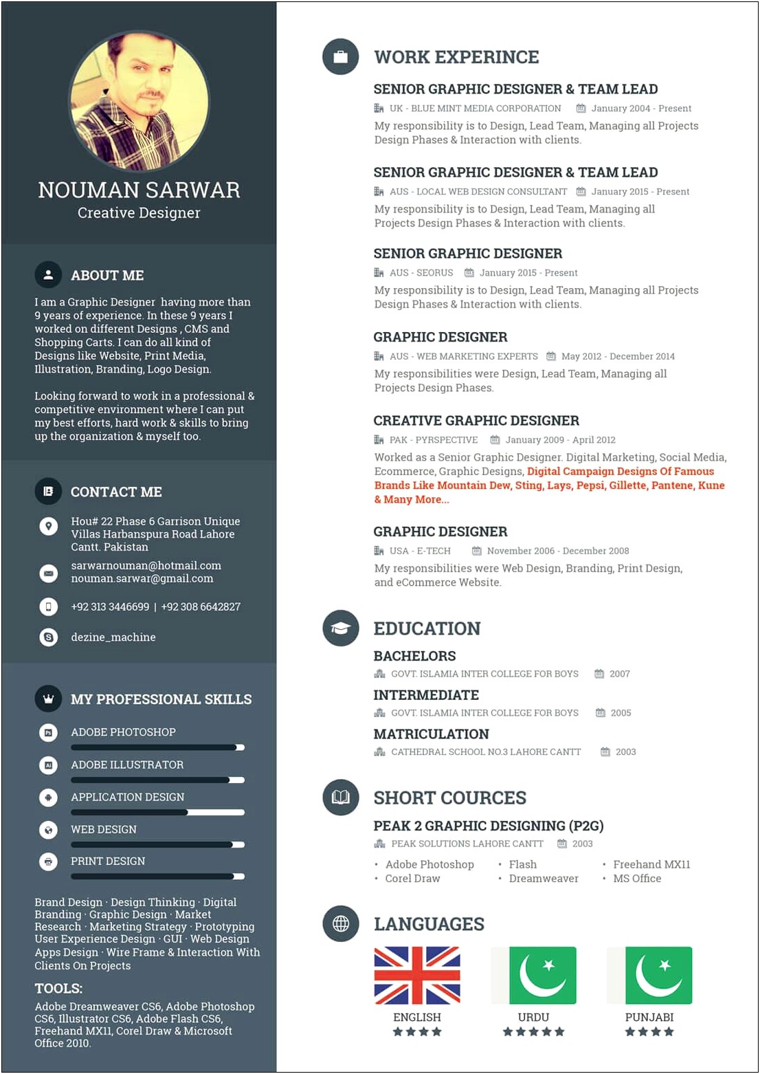Important Skills For A Graphic Designers Resume