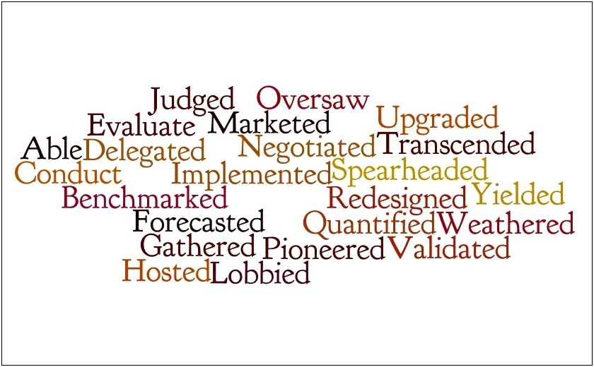 Impressive Words To Use In Resume