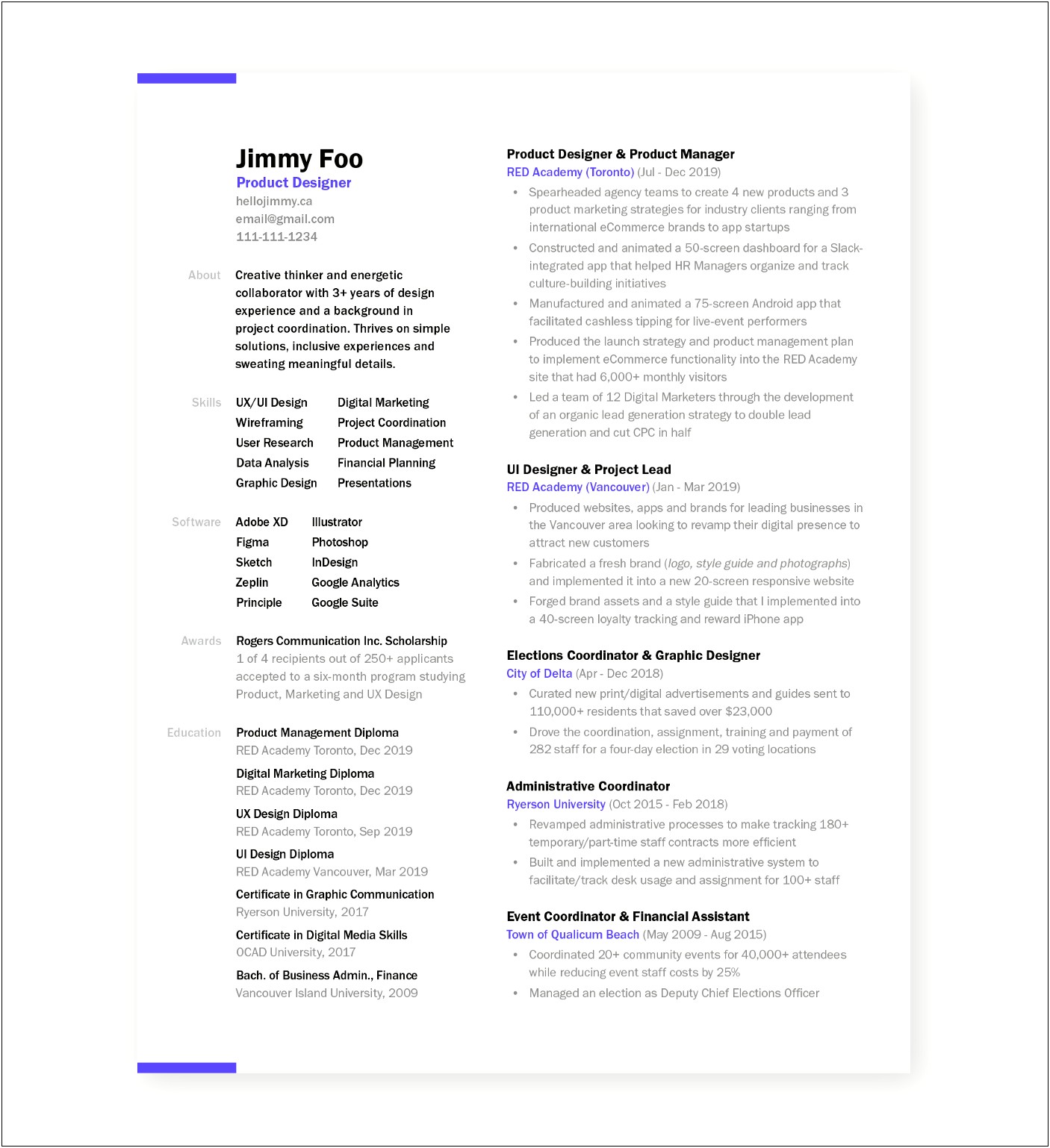 Including Graphic Design Experience In Resume