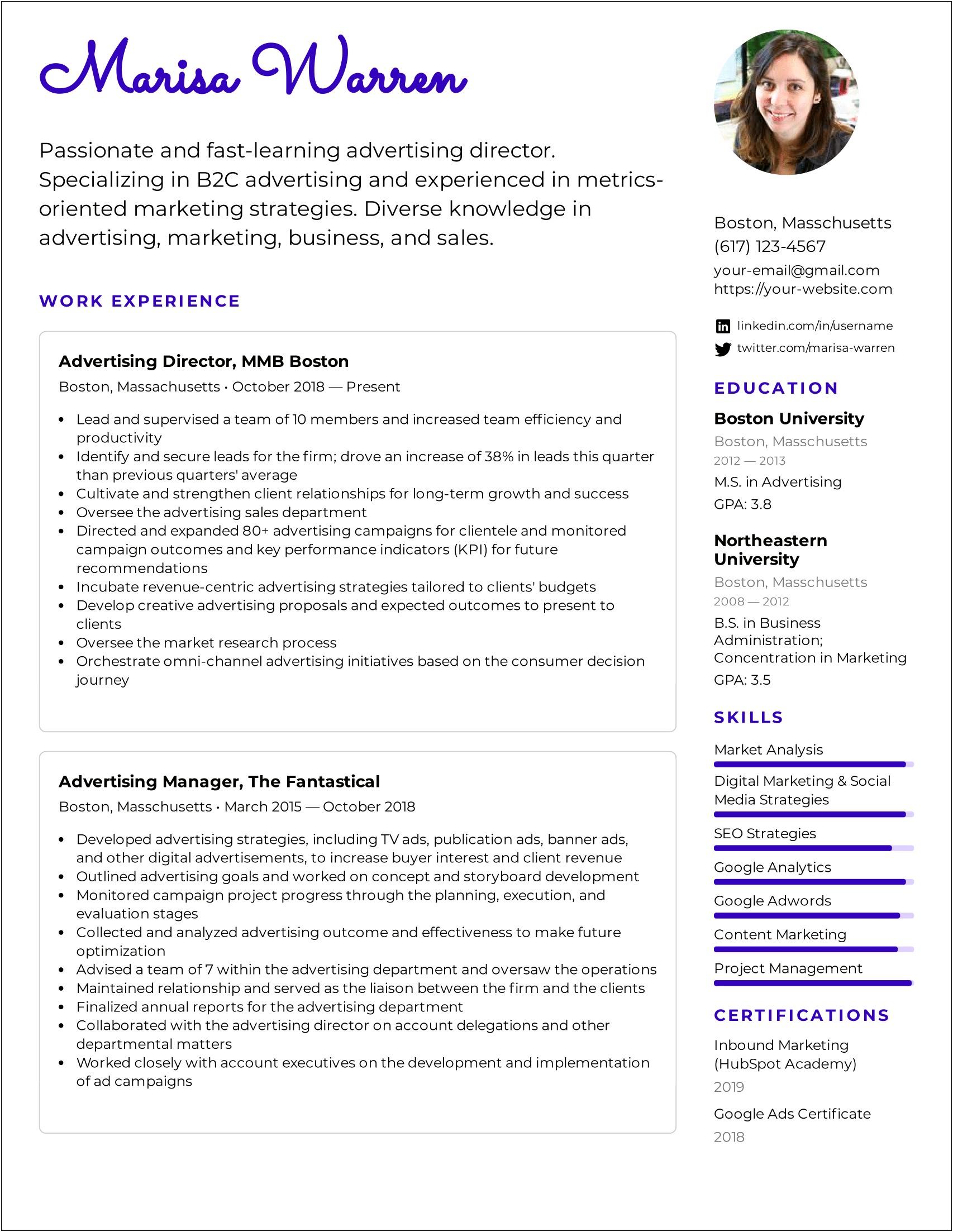 Interior Design Resume Sample Executive Summary