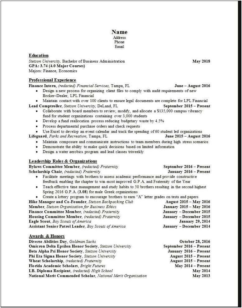 Investment Banking Cover Letter For Resume