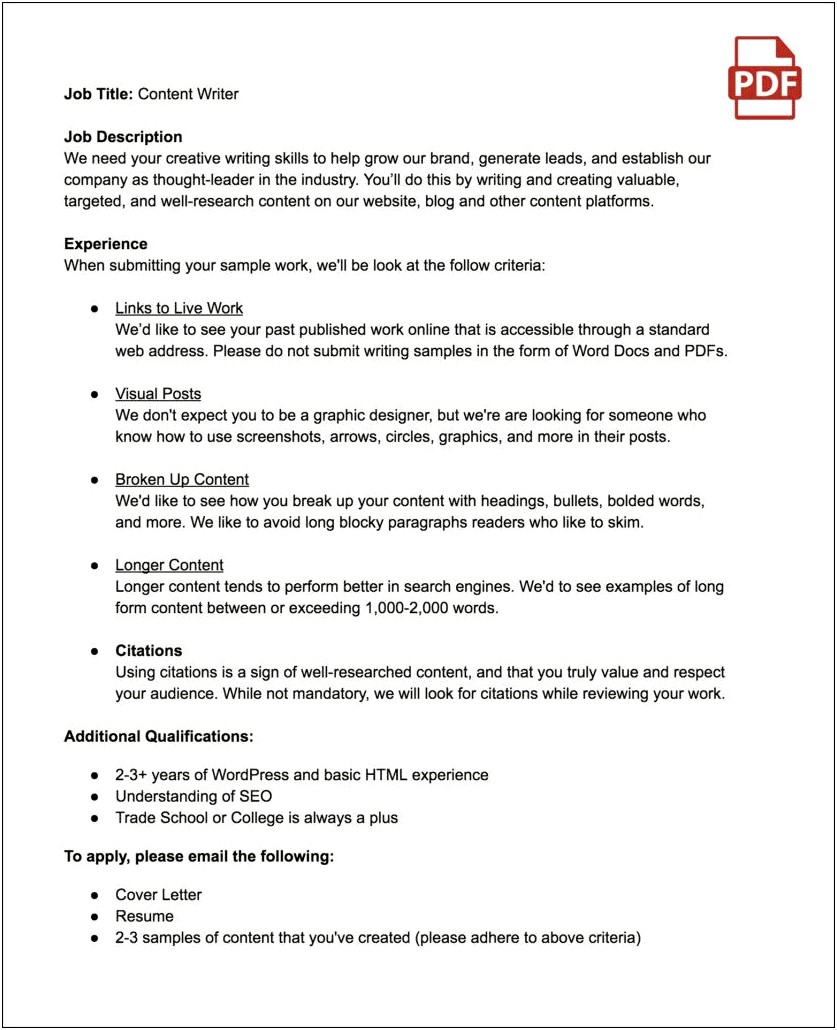 Is A Job Objective Manitory For A Resume