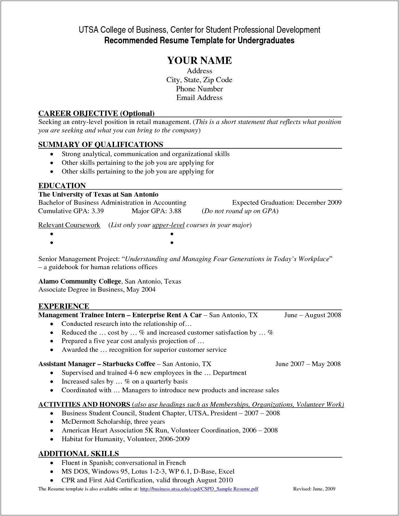 Is Assistant Manager Capitalized In Resume