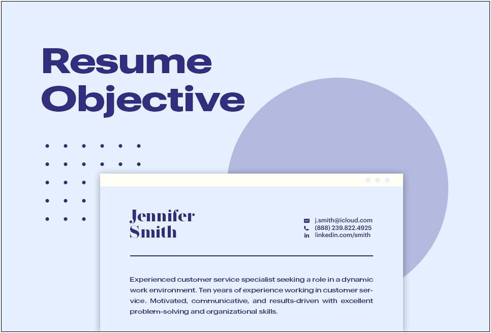 Is It Necessary To State Objective In Resume