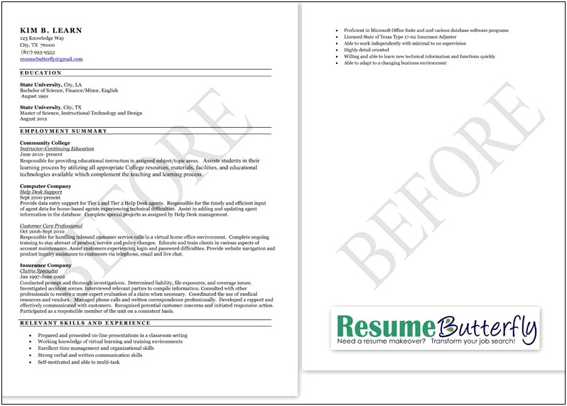 It Help Desk Job Description For Resume