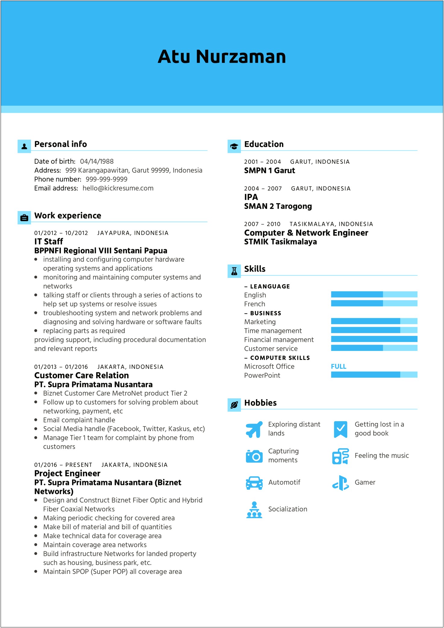 It Tier 2 Support Resume Sample