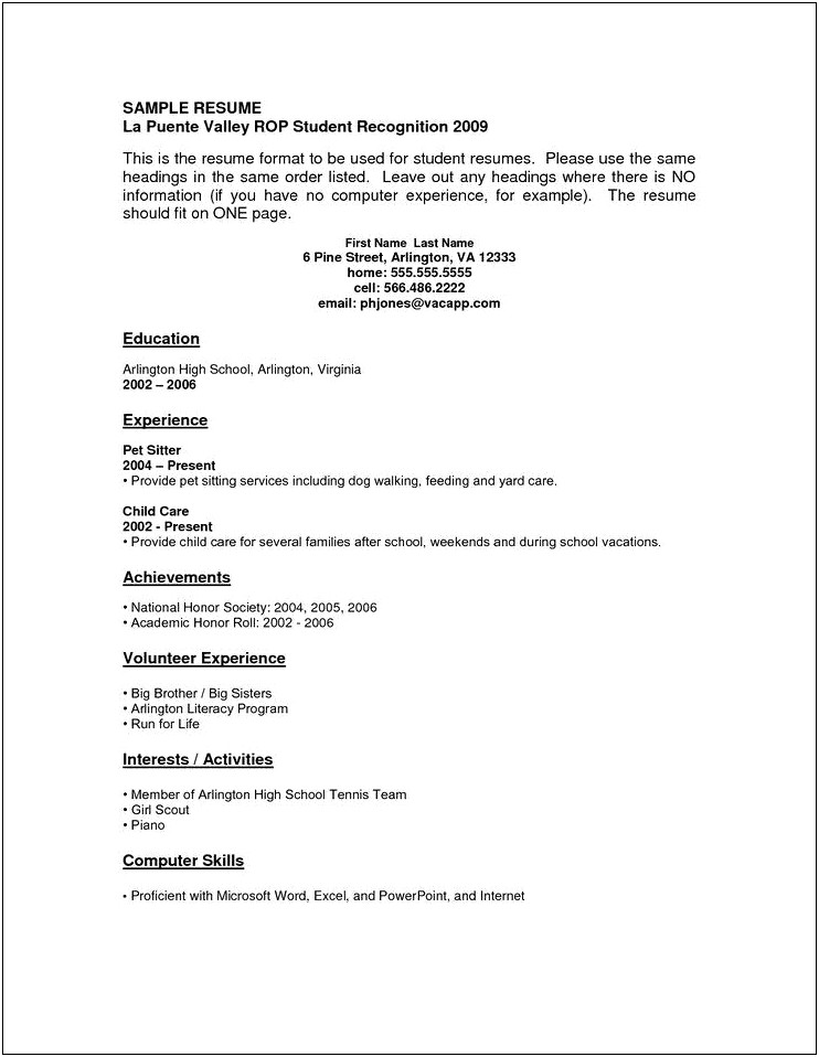 Job For Opt Resume Examples No Experience Download