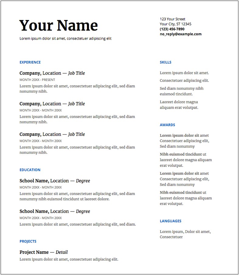 Job Resume Examples With Cover Page