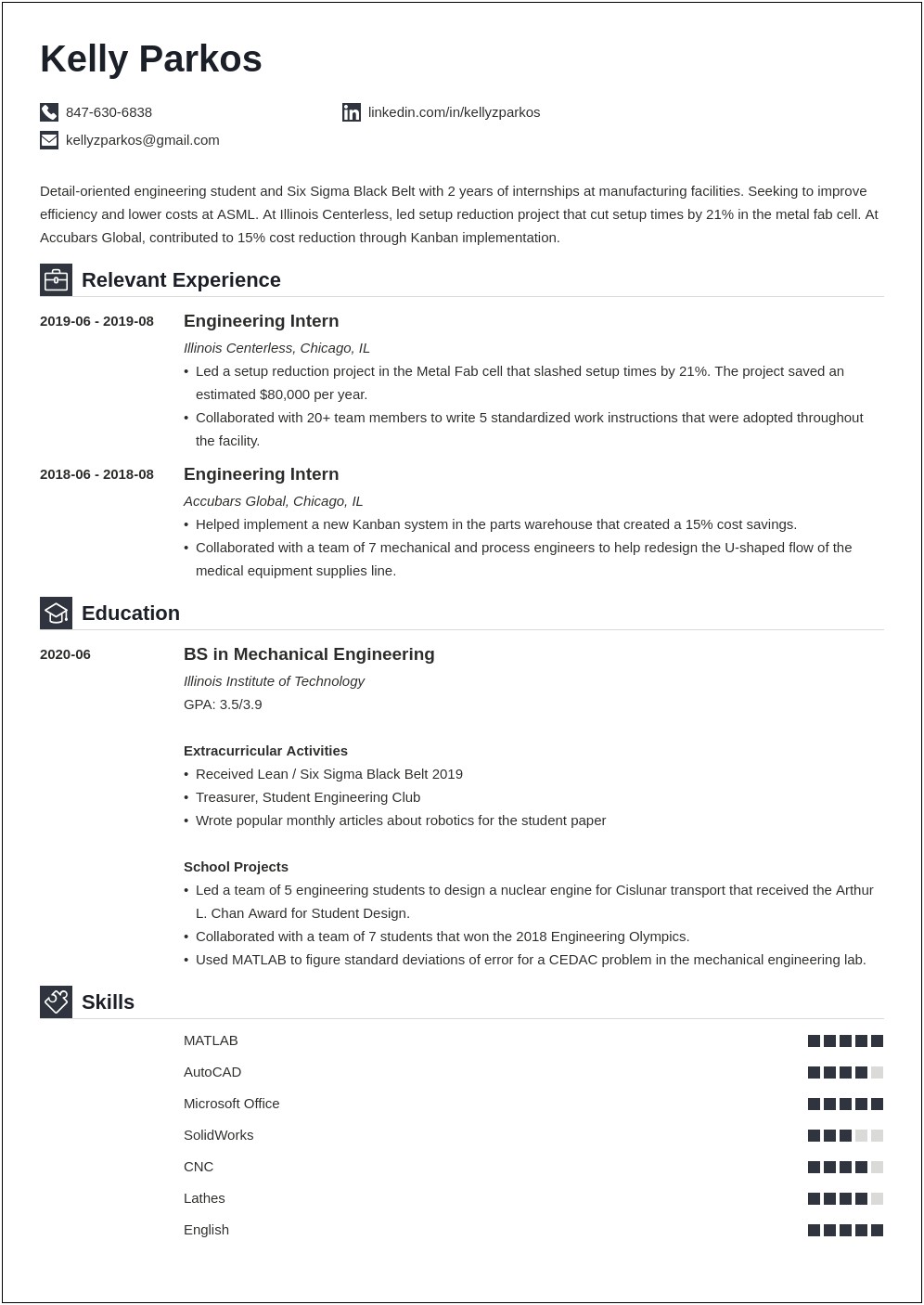 Jobs That Look Good On Engineering Resume