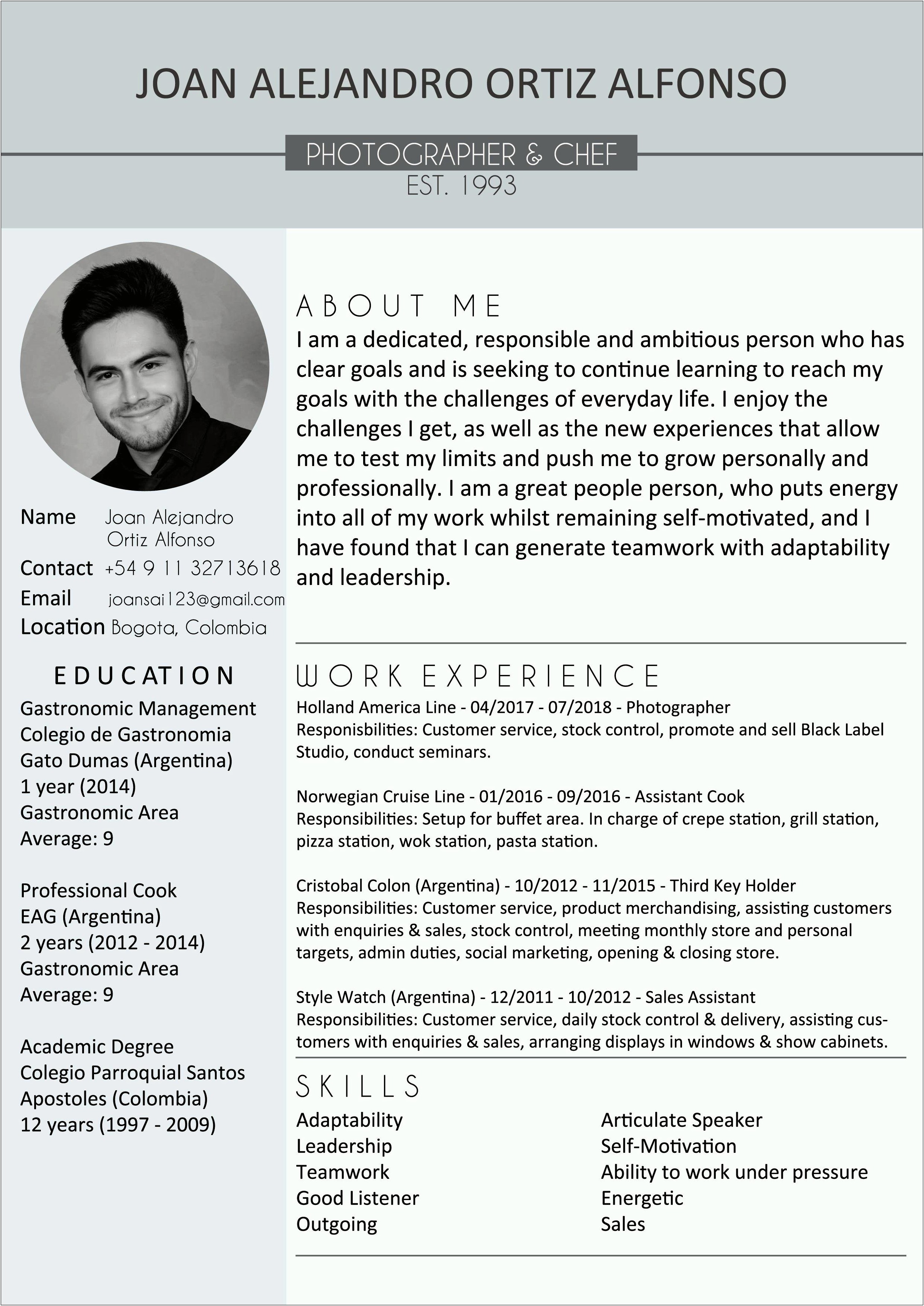 Key Holder Experience In A Resume